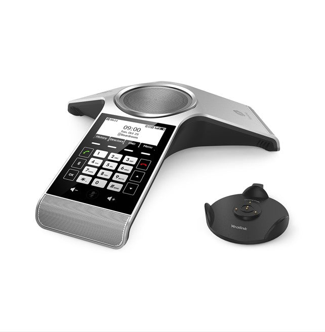 Yealink (CP930W) Wireless DECT Conference Phone,Huddle Room With Up to 6 People,Noise Proof Technology,Voice Pickup,Hybrid UC Meeting,Touch Keyboard