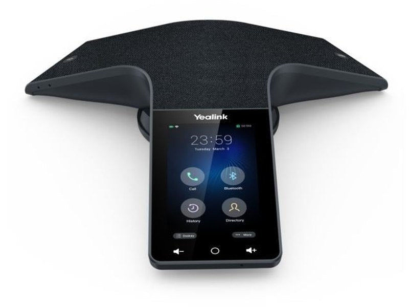 Yealink CP935W-Base Wireless DECT Touch-Sensitive Conference Phone, 6-Microphone Array, 360° Voice Pickup,DECT Mode,Rechargeable Battery, BYOD