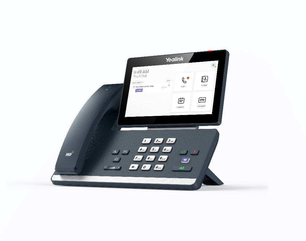 Yealink MP58 Desktop Phone with Handset, 7" Touch Screen, MS Teams Wireless Handset