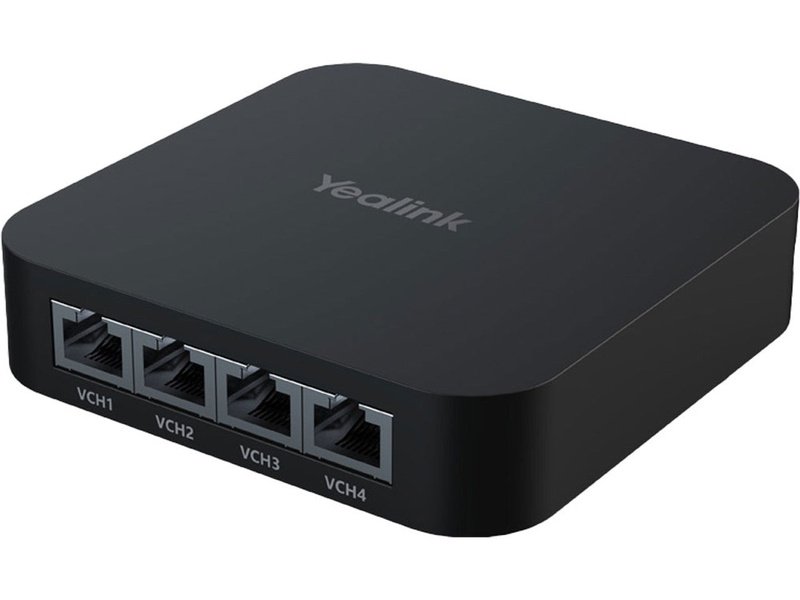 Yealink RCH40 4-Port PoE Switch, For Connecting Yealink Meeting Room Cameras, Microphones & Speakers