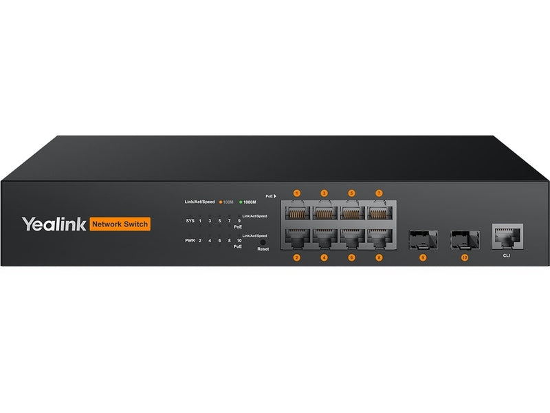 Yealink RCH80,Optimized for AVoIP,Versatile Connectivity & Power,L2+ Managed Features,Easy & Reliable Deployment
