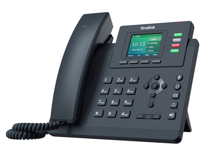 Yealink SIP-T33G 4-Line Gigabit IP Phone with Handset, 2.4" LCD Screen
