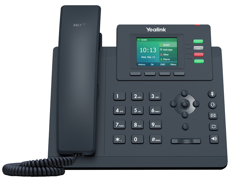 Yealink SIP-T33G 4-Line Gigabit IP Phone with Handset, 2.4" LCD Screen