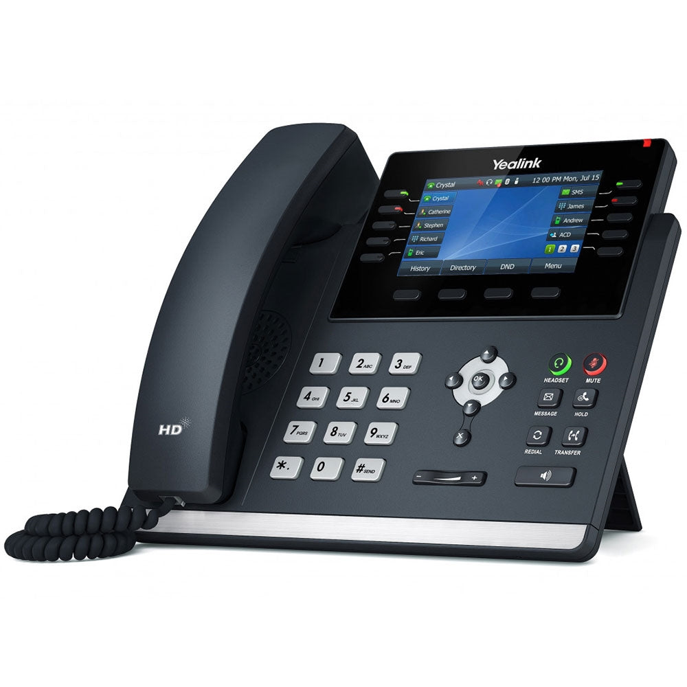 Yealink SIP-T46U 16-Line IP Phone with Handset, 4.3" LCD Screen
