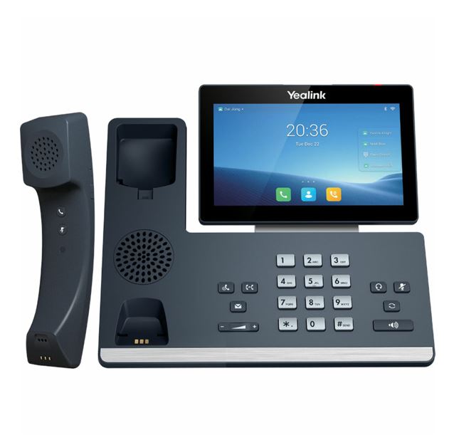 Yealink T58WP 16 Line IP HD Android Phone, colour touch screen, BT Handset BTH58 , HD voice, Dual Gig Ports, Built in Bluetooth & WiFi, USB 2.0 Port