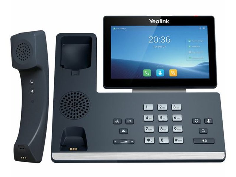 Yealink T58WP 16 Line IP HD Android Phone, colour touch screen, BT Handset BTH58 , HD voice, Dual Gig Ports, Built in Bluetooth & WiFi, USB 2.0 Port