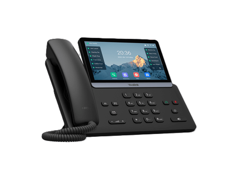 Yealink SIP-T77U IP Phone, 7" Touchscreen, 16 SIP Accounts, Dual USB, HD Voice, PoE, Linux 6.1, TEE Encryption