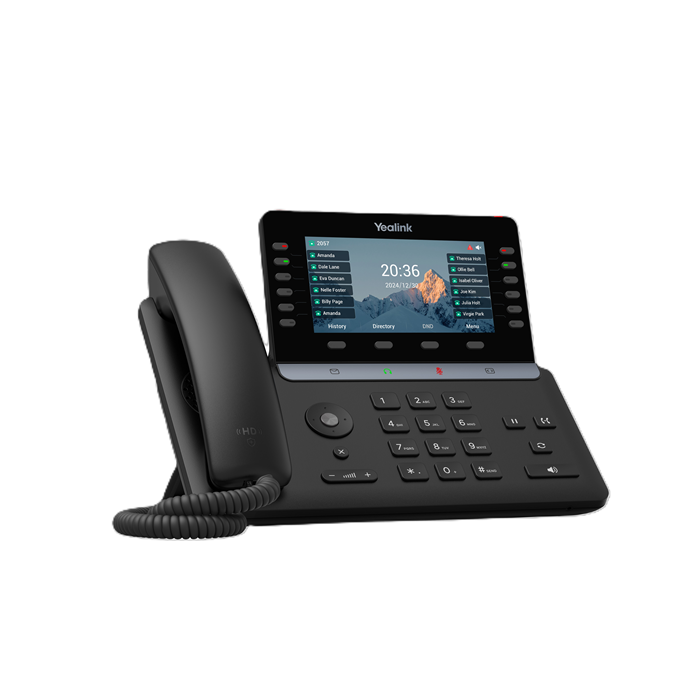 Yealink SIP-T85W (SBC READY) IP Phone, 5.5" Color Display, 16 SIP Accounts, HD Voice, Bluetooth 5.0, Wi-Fi 6, Dual USB, PoE, Linux 6.1