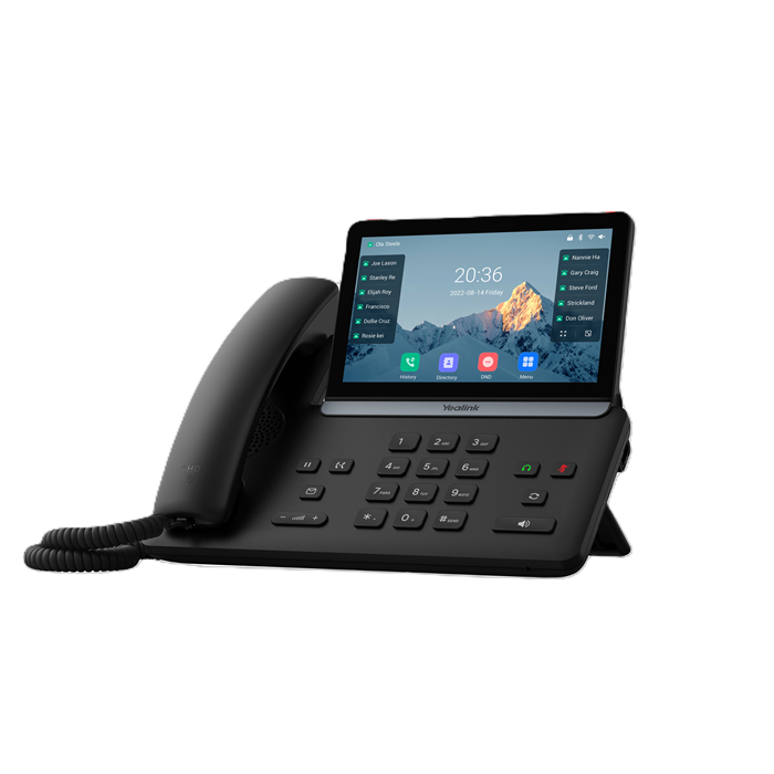 Yealink SIP-T87W (SBC READY) IP Phone, 7" Touchscreen, 16 SIP Accounts, HD Voice, Bluetooth 5.0, Wi-Fi 6, Dual USB, PoE, Linux 6.1