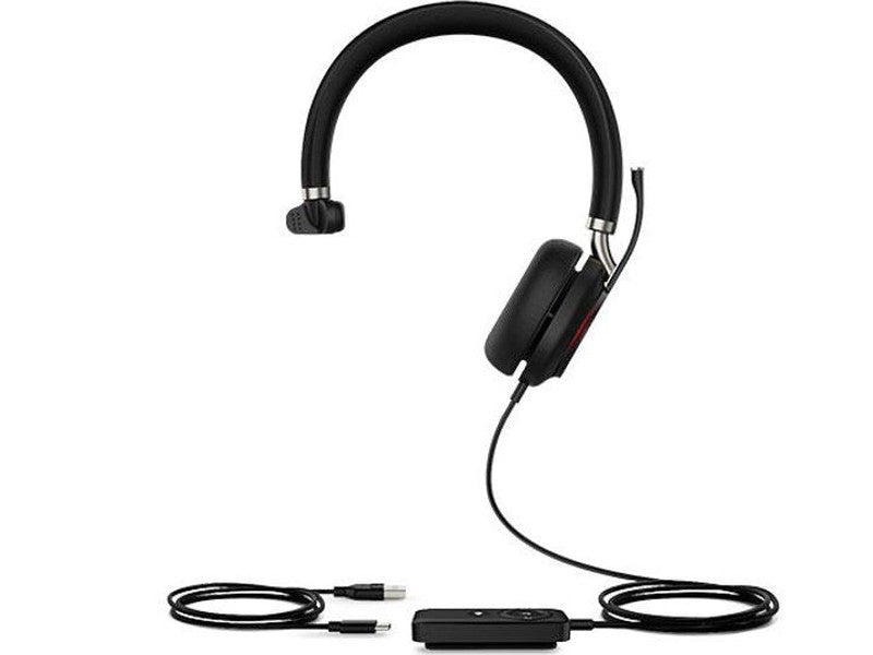 Yealink UH38 Mono USB and Bluetooth Headset, USB-C, UC Call Controller, Dual Noise-Canceling Mics, Busy Light, Microsoft Teams & UC Certified, EOL