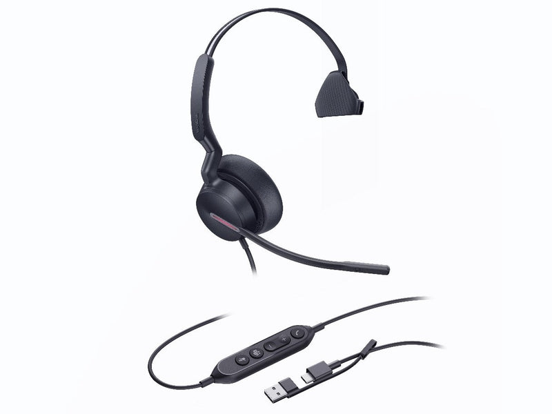 Yealink UH46 Mono Teams USB-C/A Microsoft Certified Teams USB Wired Headset