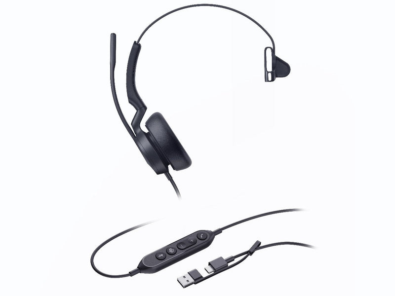 Yealink UH46 Mono Teams USB-C/A Microsoft Certified Teams USB Wired Headset