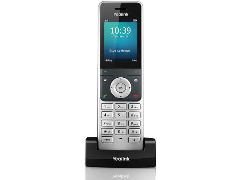 Yealink W56H Cordless DECT IP Phone Handset, Wireless, HD Audio Quality, Quick USB Charging, High-end ID design, Microsoft SIP Gateway,Teams
