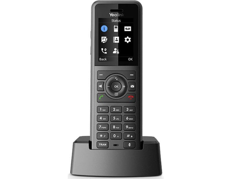Yealink W57R Professional Business DECT Handset, 1.8" Color Screen, HD Voice, up to 40 hrs talk time, 575 hrs standby, Vibration alarm, No Perception