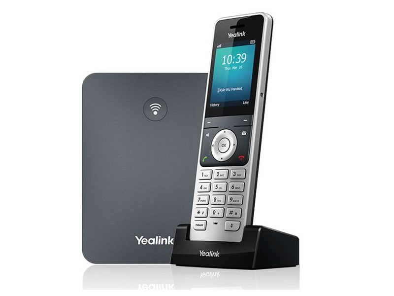 Yealink W76P High-Performance IP DECT Solution including W56H Handset and W70B Base Station, Up to 20 simultaneous calls, Flexible Noise Reduction