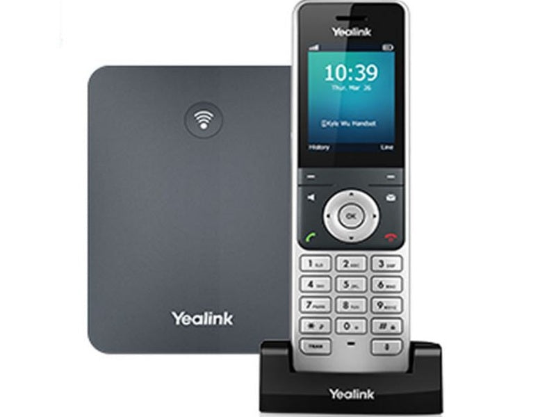 Yealink W76P High-Performance IP DECT Solution including W56H Handset and W70B Base Station, Up to 20 simultaneous calls, Flexible Noise Reduction