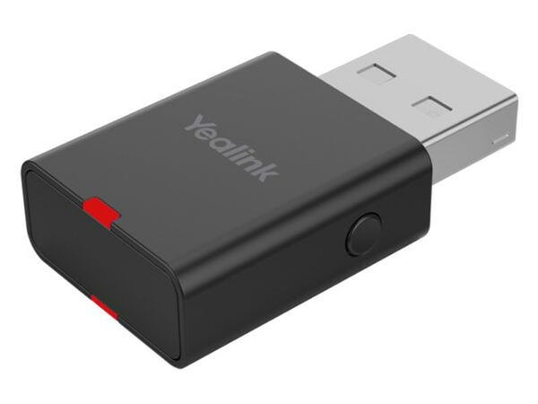 Yealink (WDD60) DECT Headset USB Dongle for use with WH6x Wireless Headsets, 2Micro, USB 2.0, LED Indicates, High Transmission Rate