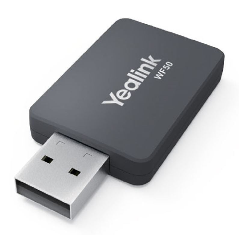 Yealink (WF50) V1 Dual Band WiFi USB Dongle - SIP-T42U/T43U/T46U/T48U/T53 IP Phone, High Transmission Rate