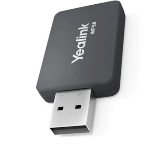 Yealink (WF50) V1 Dual Band WiFi USB Dongle - SIP-T42U/T43U/T46U/T48U/T53 IP Phone, High Transmission Rate