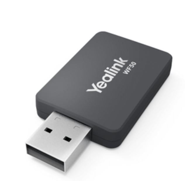 Yealink (WF50) V1 Dual Band WiFi USB Dongle - SIP-T42U/T43U/T46U/T48U/T53 IP Phone, High Transmission Rate