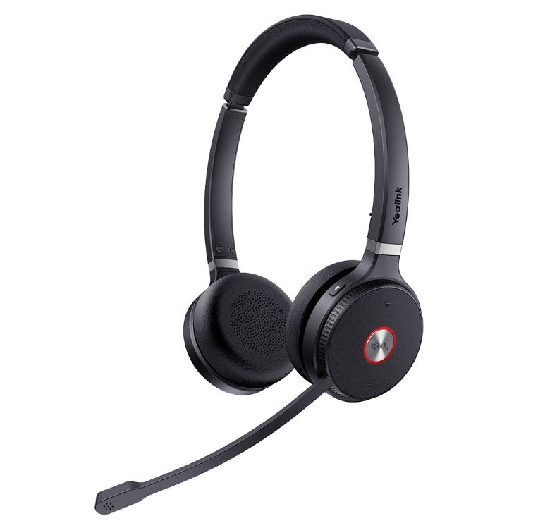 Yealink DECT Wireless WH62 UC Dual Headset with Base, 2.5mm, Ringer, Busy Light