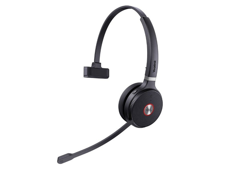 Yealink DECT Wireless WH62 UC Mono Headset with Base, 2.5mm, Ringer, Busy Light