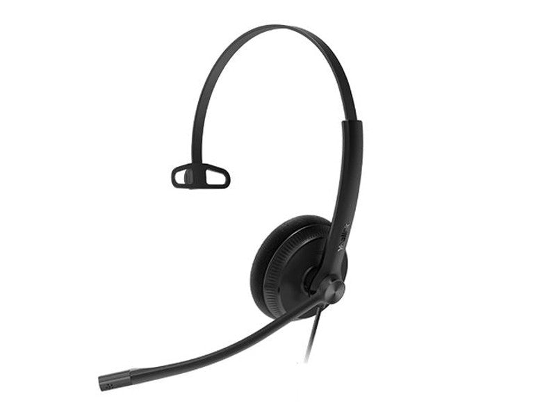 Yealink YHS34 Lite Mono Wired Headset with QD to RJ Port, Wideband Noise-Canceling Headset, Monaural Ear, RJ9, QD Cord, Foamy Ear Cushion