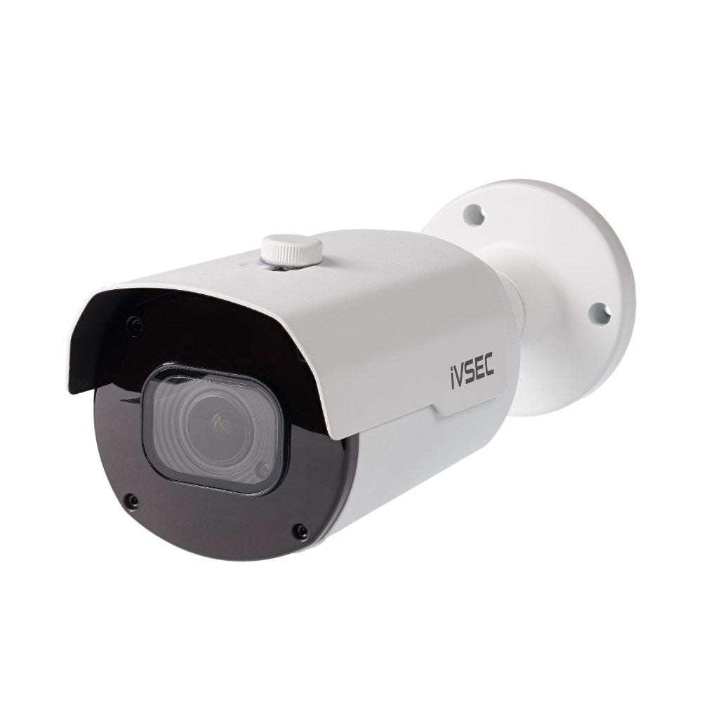 IVSEC Bullet IP Camera 8MP 2.8mm-12mm Motorised Lens 25fps PoE IP66 45m IR IVS