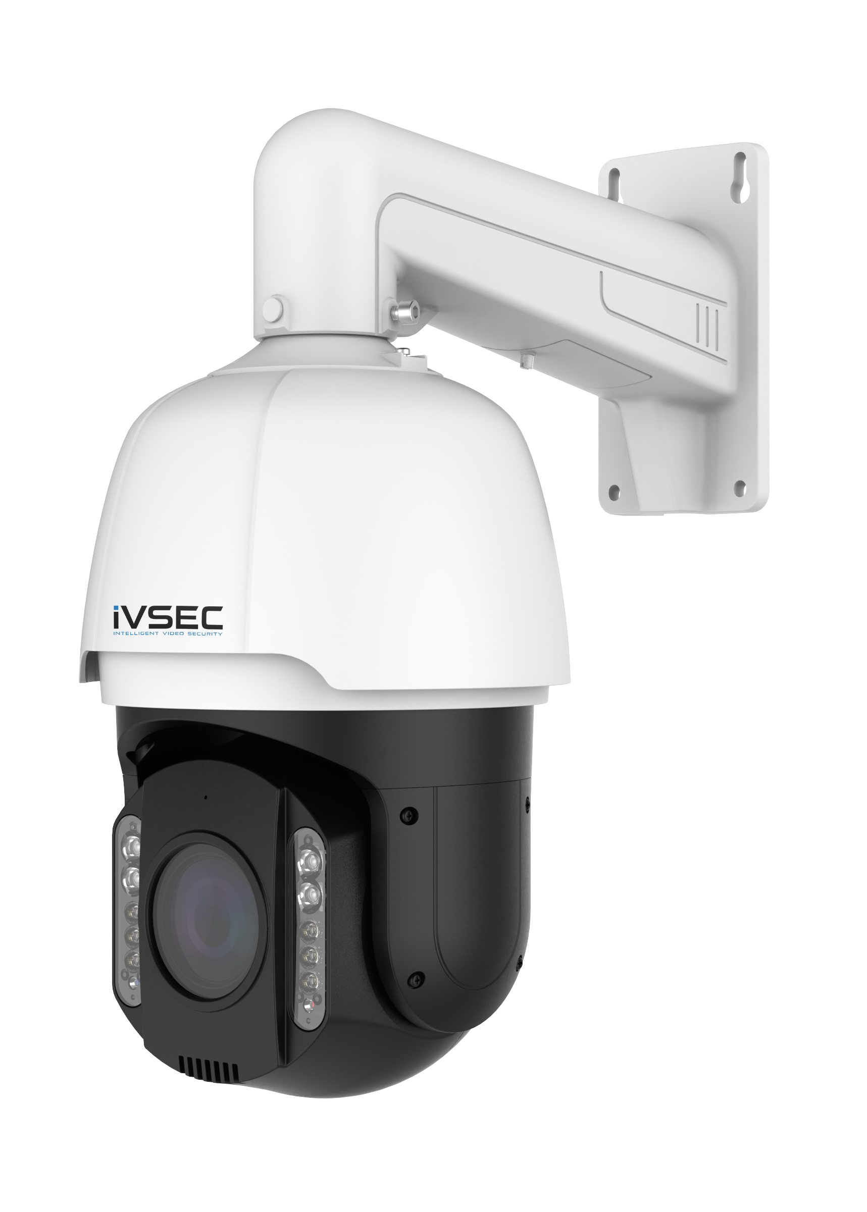 IVSEC PTZ Speed Dome IP Camera 8MP 5.5-202mm Motorised Lens 30fps PoE IP67 Adv IVS