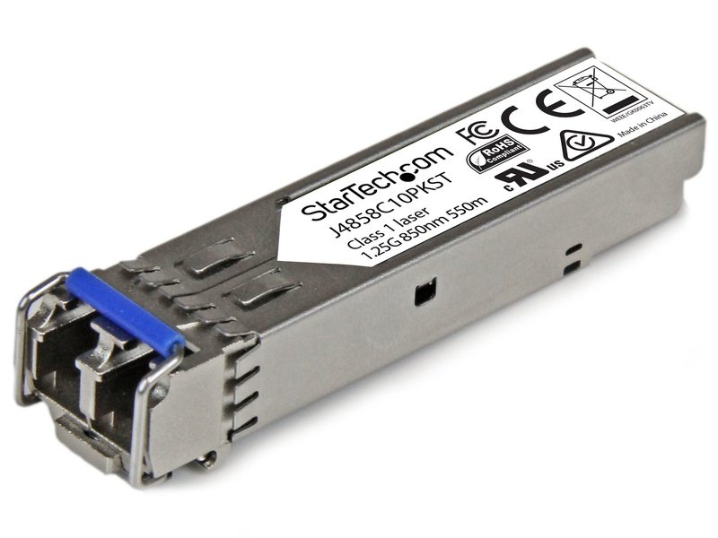 StarTech 10 Pack Gigabit Fiber SFP HP J4858C Compatible