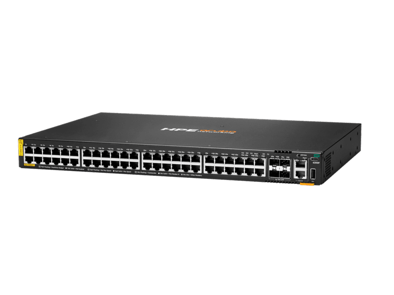 HPE Aruba CX 6200F 48G Class‑4 PoE 4SFP+ 370W Switch