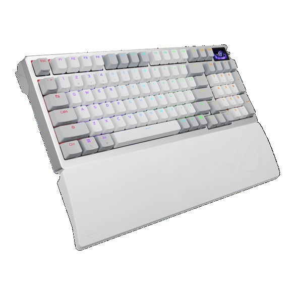 ASUS ROG Azoth 96 HE Lite Wireless Magnetic OLED Gaming Keyboard - White