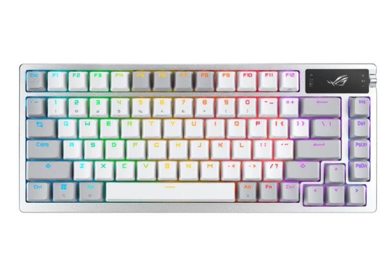 ASUS ROG Azoth Wireless Mechanical Gaming Keyboard - NX Snow Switches, White