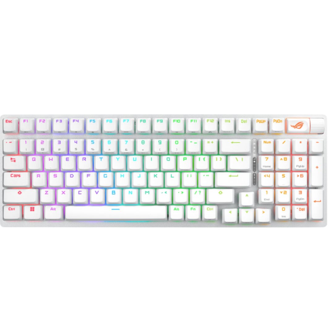 ASUS ROG Strix Scope II 96 Wireless Gaming Keyboard - NX Snow Switches, White