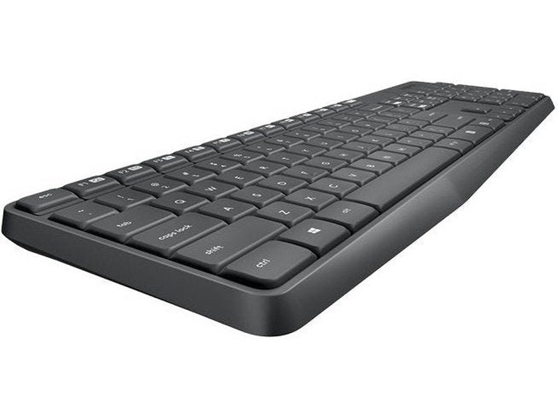 Logitech MK235 Wireless Keyboard and Mouse Combo 2.4GHz Wireless Compact Long Battery Life 8 Shortcut keys