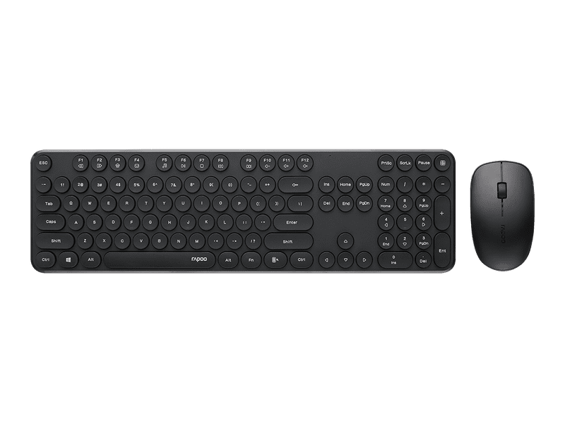 RAPOO X260S Wireless Optical Mouse & Keyboard Black