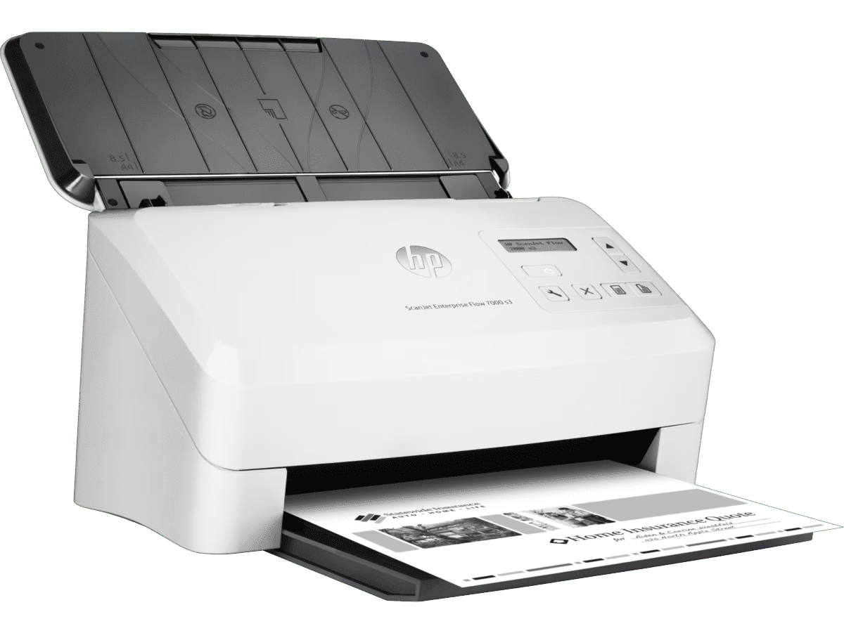 HP ScanJet Enterprise Flow 7000 s3 Sheet-Feed Scanner – 75 ppm Duplex (L2757A)