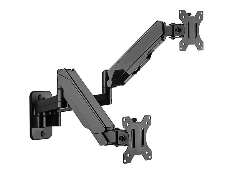 Brateck LDA30-114 Dual Monitor Wall-Mounted Gas Spring Monitor Arm