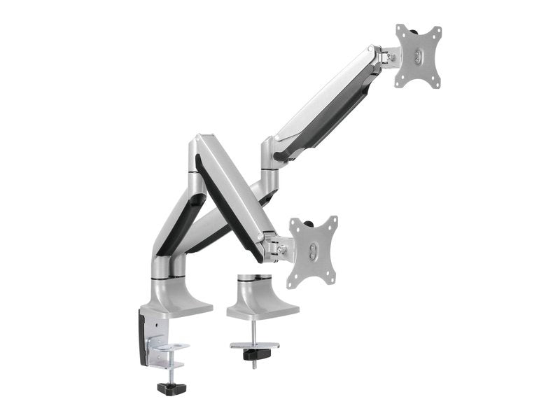 Brateck Dual Monitor Aluminum Interactive Counterbalance Monitor Arm Fit Most 13''-32'' Monitors Up to 9kg per screen VESA 75x75/100x100