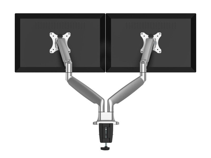 Brateck Dual Monitor Aluminum Interactive Counterbalance Monitor Arm Fit Most 13''-32'' Monitors Up to 9kg per screen VESA 75x75/100x100