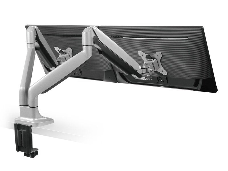 Brateck Dual Monitor Aluminum Interactive Counterbalance Monitor Arm Fit Most 13''-32'' Monitors Up to 9kg per screen VESA 75x75/100x100