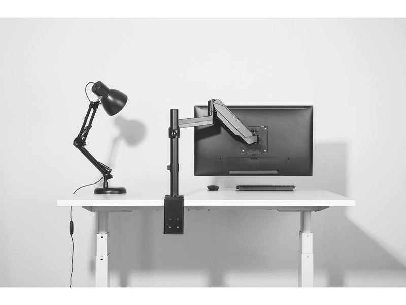 Brateck Single Monitor Full Extension Gas Spring Single Monitor Arm 17" - 32" Up to 8Kg Per screen VESA 75x75/100x100
