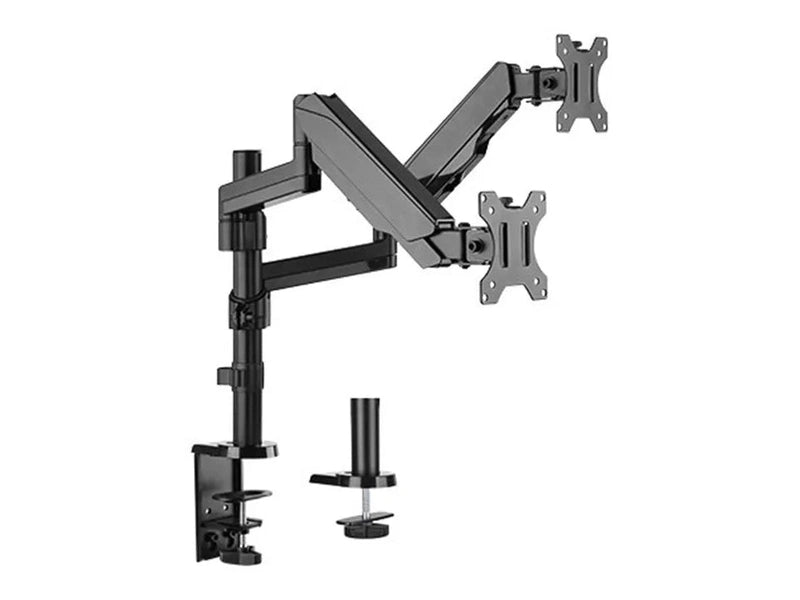 Brateck LDT16-C024 Dual Arm Full Extension Gas Spring Monitor Mount