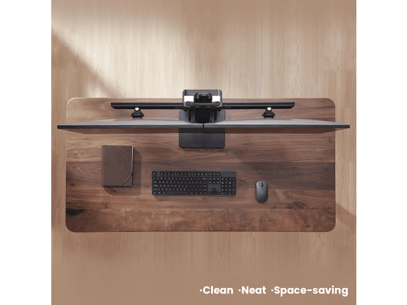 Brateck Dual Screens Vertical Lift Monitor Stand With Thin Client CPU Mount Fit Most 17"-27" Monitor Up to 6kg per screen VESA 100x100,75x75