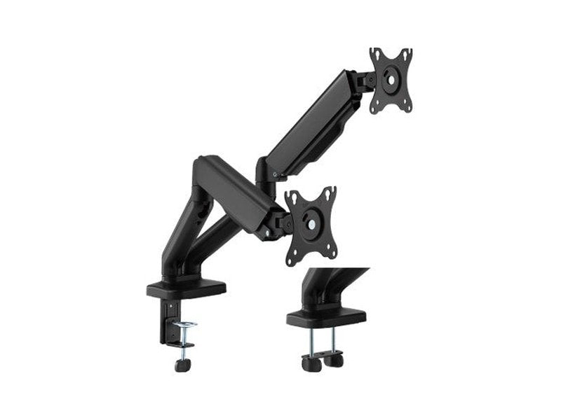 Brateck Cost-Effective Spring-Assisted Dual Monitor Arm Fit Most 17"-32" Monitor Up to 9KG VESA 75x75,100x100 Black