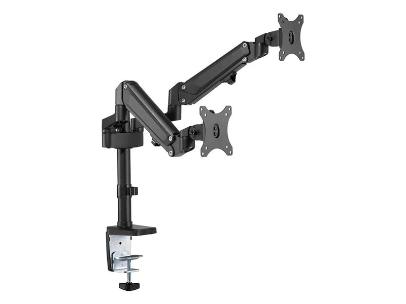 Brateck LDT47-C024N Dual Monitors Heavy-Duty Aluminum Gas Spring Monitor Arm