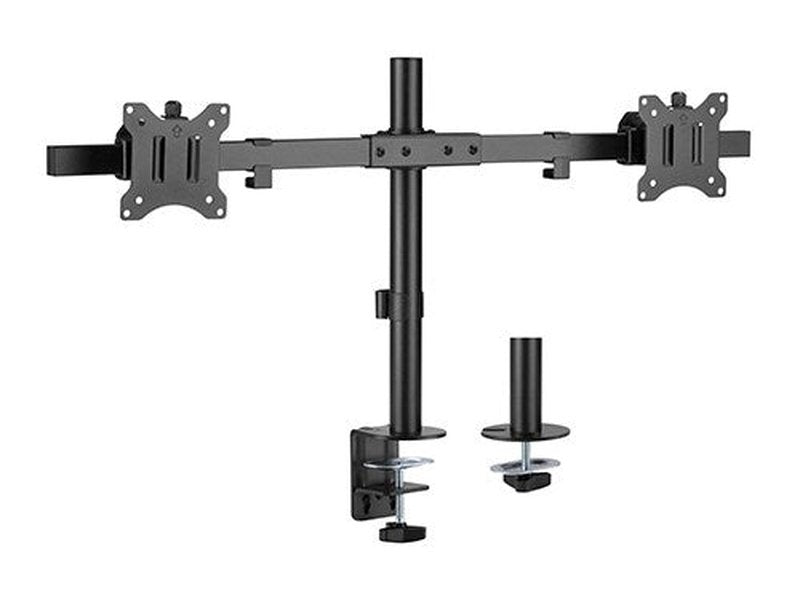 Brateck Pole Mount Dual-Screen Monitor Mount Fit Most 17"-32" Monitors, Up to 9kg per screen VESA 75x75/100x100