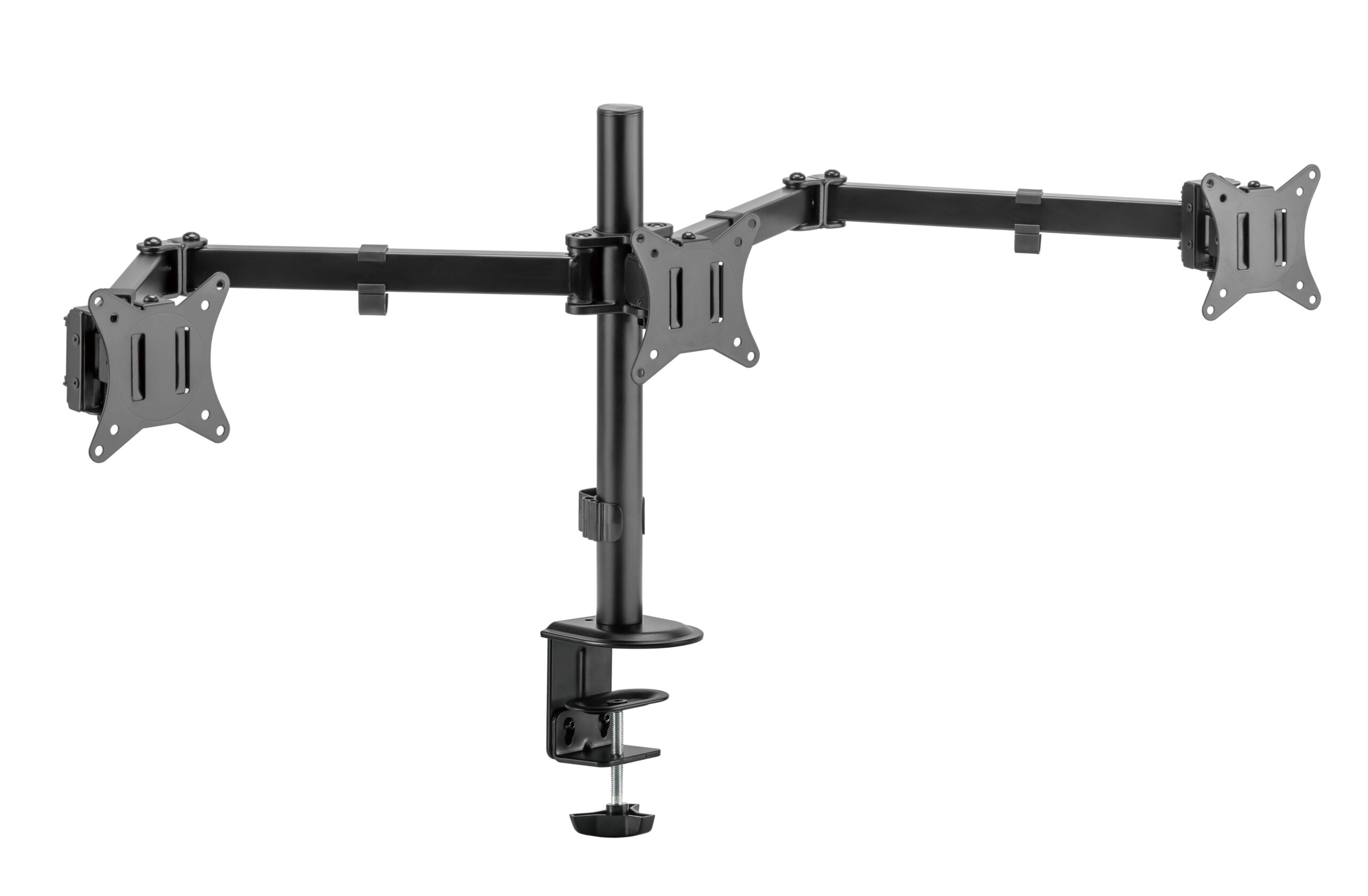 Brateck Triple-Monitor Steel Articulating Monitor Mount Fit Most 17"-27" Monitor