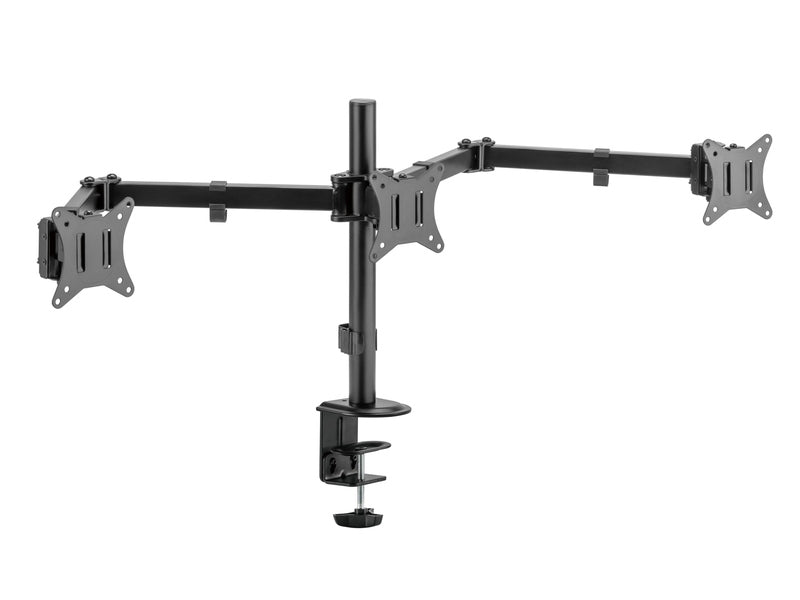 Brateck Triple-Monitor Steel Articulating Monitor Mount Fit Most 17"-27" Monitor