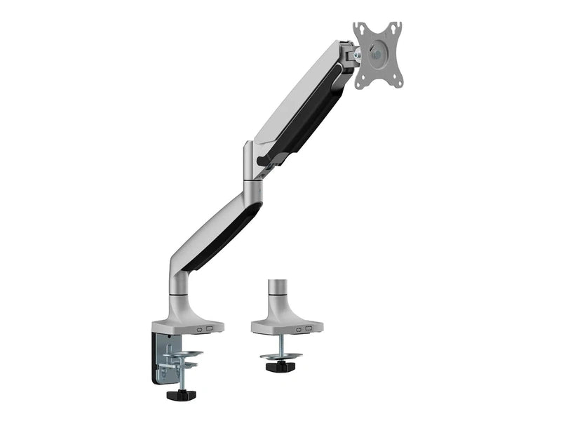 Brateck LDT82-C012-SILV Single Screen Heavy-Duty Gas Spring Monitor Arm Mount